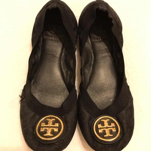 Tory Burch Caroline Ballet Flat - Black Leopard - Picture 2 of 5